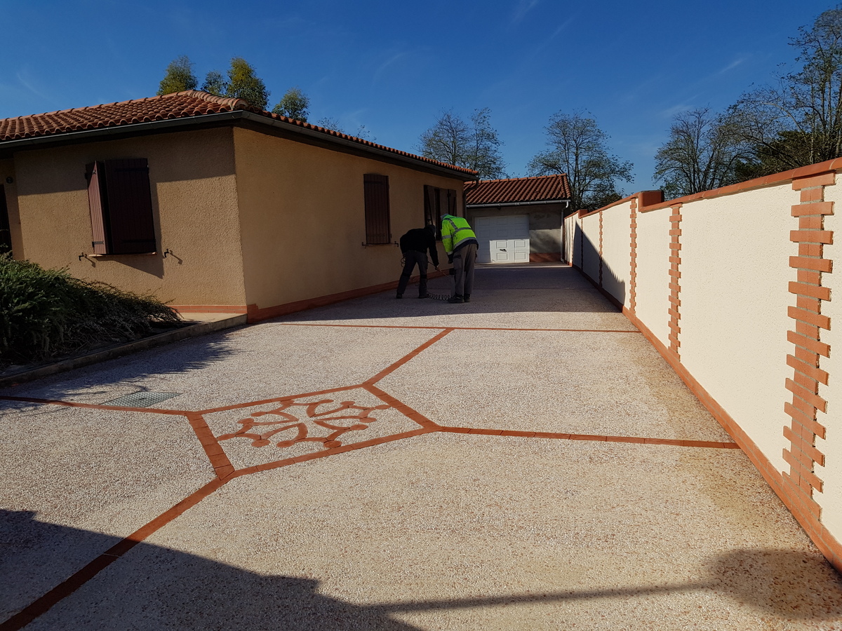 Aménagement en béton désactivé alentours de Toulouse et sa région